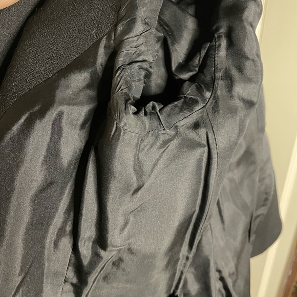 Prada black suit set jacket and skirt off shoulder size 40 - Picture 13 of 17